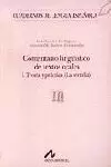 COMENTARIO LINGÜÍSTICO DE TEXTOS ORALES I. TEORÍA Y PRÁCTICA (LA TERTULIA)