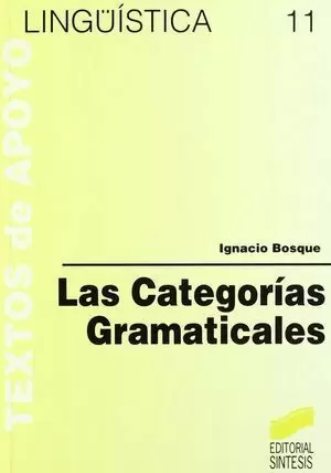 LAS CATEGORIAS GRAMATICALES