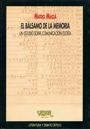 EL BALSAMO DE LA MEMORIA