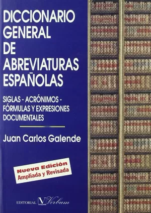 DICCIONARIO GENERAL ABREVIATURAS ESPAÑOLAS
