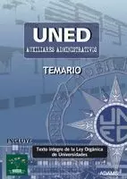 UNED AUXILIARES ADMINISTRATIVOS TEMARIO