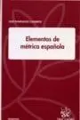 ELEMENTOS DE MÉTRICA ESPAÑOLA