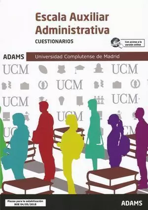 CUESTIONARIOS AUXILIAR ADMINISTRATIVA UNIVERSIDAD COMPLUTENSE DE MADRID
