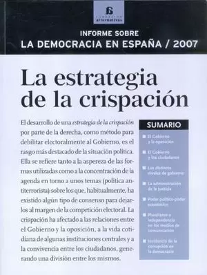 INFORME SOBRE LA DEMOCRACIA EN ESPAÑA 2007