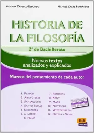 HISTORIA DE LA FILOSOFIA. 2º BACHILLERATO