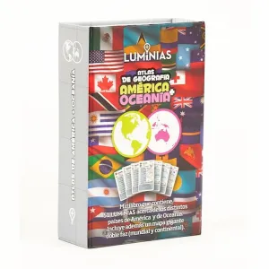 ATLAS DE GEOGRAFÍA - AMÈRICA + OCEANÍA (ESTUCHE CON 52 CARTAS)  CARTAS)