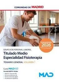TITULADO MEDIO ESPECIALIDAD FISIOTERAPIA TEMAREIO GENERAL VOL. 1