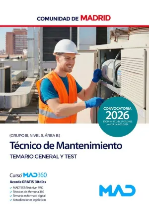 TÉCNICO DE MANTENIMIENTO TEMARIO GENERAL Y TEST