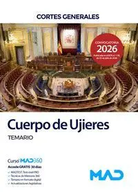 CUERPO DE UJIERES CORTES GENERALES. TEMARIO