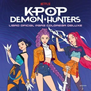 KPOP DEMON HUNTERS: LIBRO OFICIAL PARA COLOREAR DELUXE