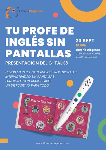 Presentación del G-TALKS 3. Libros infantiles para aprender inglés sin pantallas.